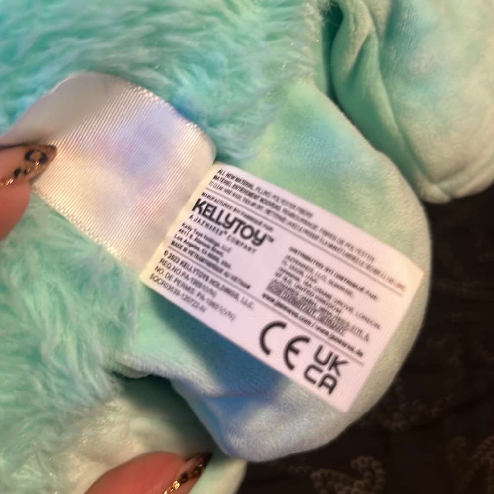 Squishmallows Ophelia The Octopus 12" Fuzzamallow Plush, FLOWER Green Belly RARE - Picture 12 of 14